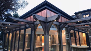 Modern Oak Pergola